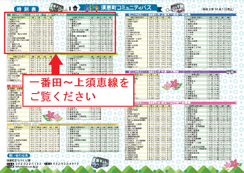 コミュニティバス時刻表