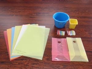 リサイクルされた備品。