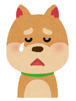 犬の泣き顔