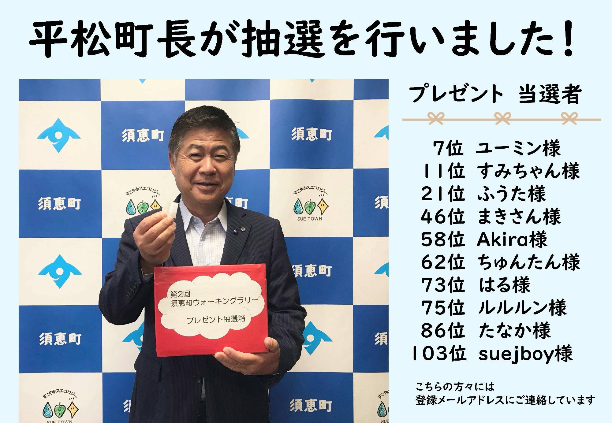 抽選発表