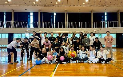 ソフトバレーボールに参加した 在留外国人の皆さん