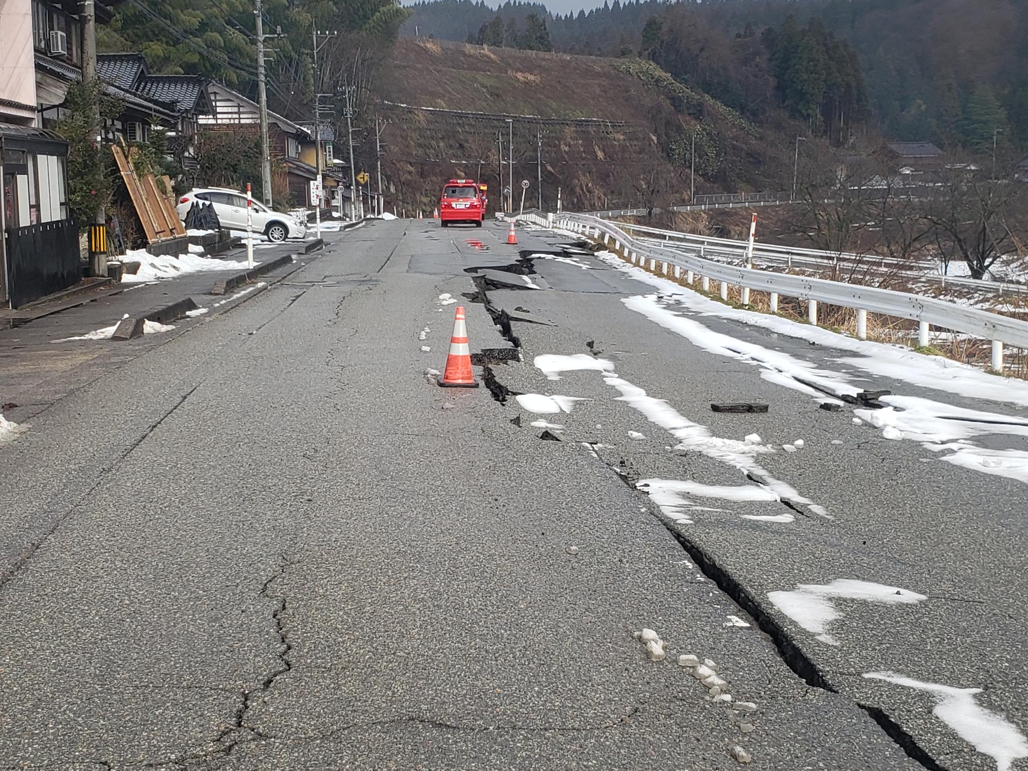 被災地の道路状況