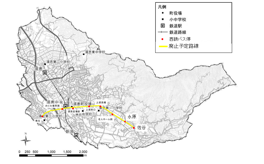 廃止の申し入れがあっている空港循環線の区間