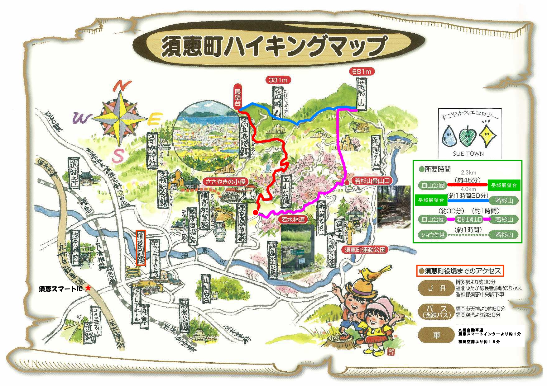 ハイキングマップ（町図）