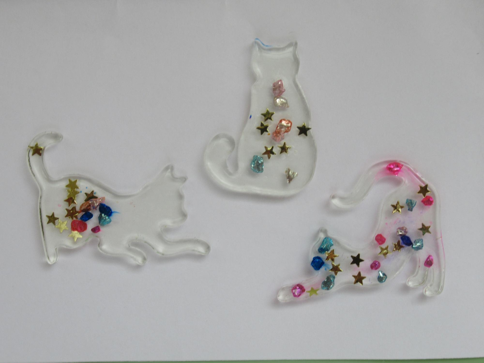 レジンで作ったねこ